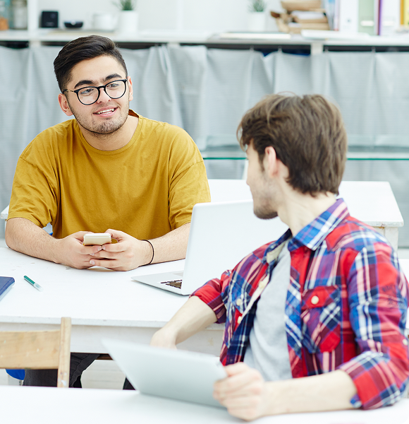 Students collaborating